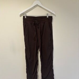 Women’s Brown lululemon dance studio pants